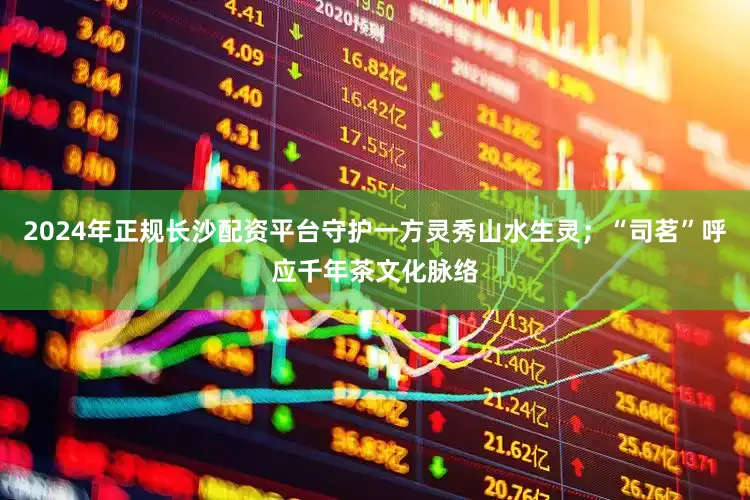 2024年正规长沙配资平台守护一方灵秀山水生灵；“司茗”呼应千年茶文化脉络