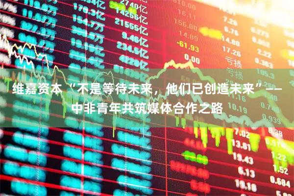维嘉资本 “不是等待未来，他们已创造未来”——中非青年共筑媒体合作之路